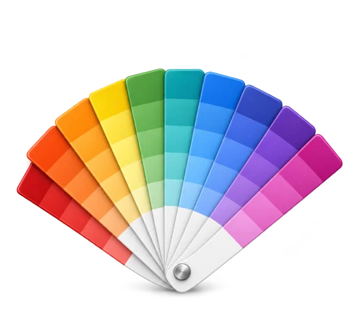 Color guide fan deck